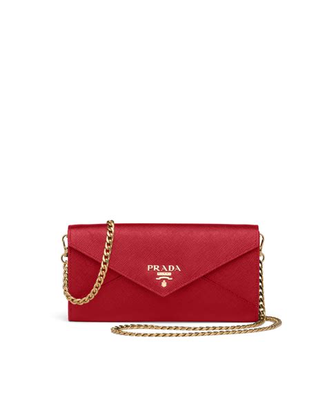 leather wallet with shoulder strap prada|prada wallet outlet.